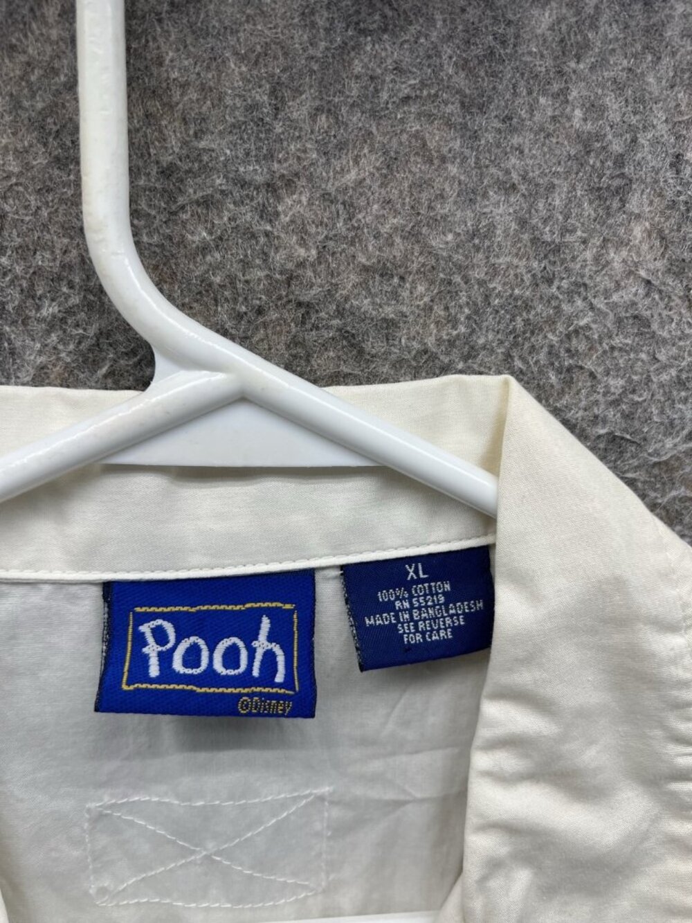 Winnie The Pooh Shirt Women XL White Collared Sleeveless Button Up Tigger VTG 90 - Picture 2 of 11